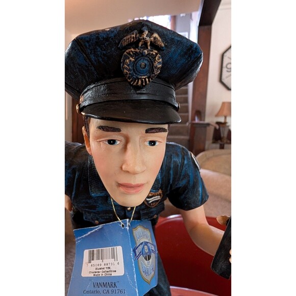 Blue Hats of Bravery "Requesting Backup" w/Tag (1999) number #3872/4800 RARE 18" - Picture 3 of 16